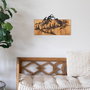 Wallity Nature Accesorio decorativo de pared Negro y Nogal